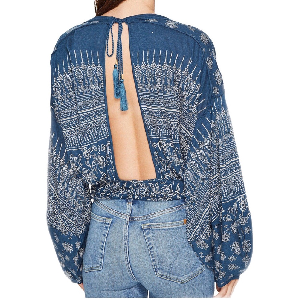 Free People Weekend Warrior Top In Blue